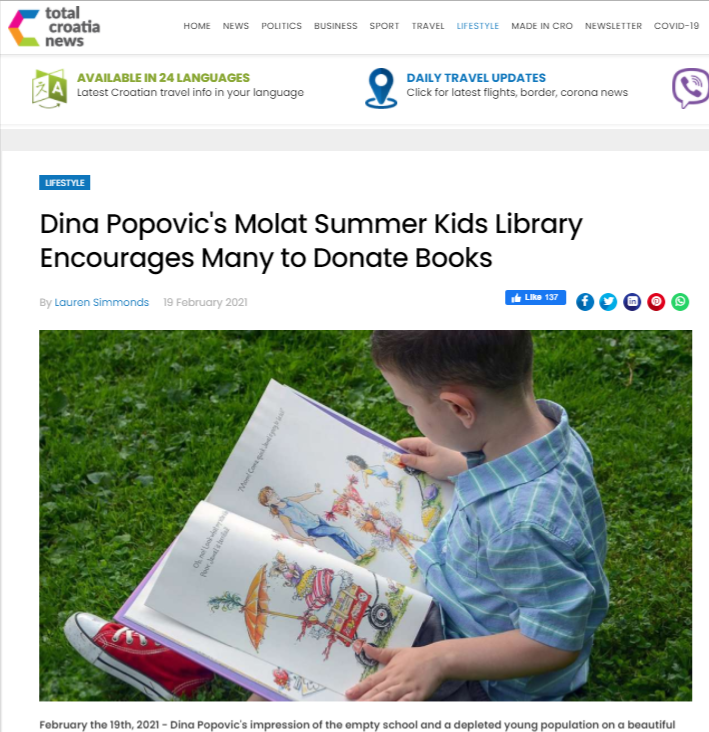 Dina-Popovic-s-Molat-Summer-Kids-Library-Encourages-Many-to-Donate-Books